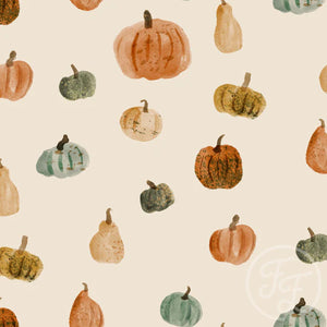Pumpkins Color Waffle Fabric Family Fabric Stretch Waffle Knit