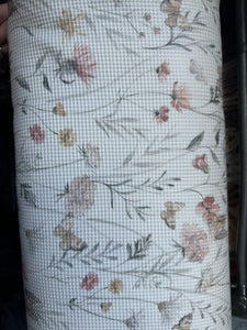 Flowers and Butterflies Waffle Fabric Family Fabric Stretch Waffle Knit