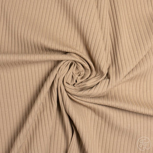 Almond rib 8x4 knit cotton fabric family fabric
