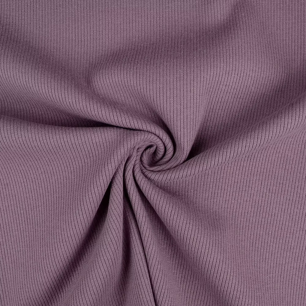 Dusty Lilac 2x1 Ribbed Organic Knit Tygdrommar