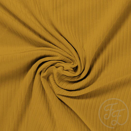 Honey 8x4 Ribbed knit cotton fabric family fabric