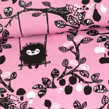 Siiri In The Swing Light Pink organic cotton jersey knit fabric