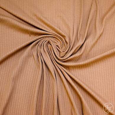 Camel Rib 8x4 knit cotton fabric family fabric