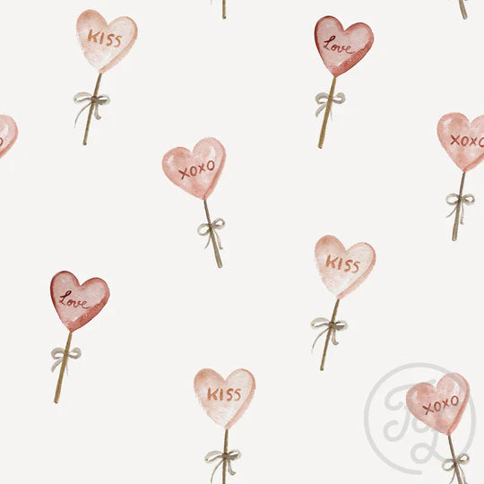 Lollipop Love 8x4 knit cotton fabric family fabric