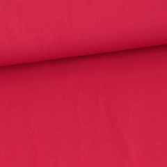 Solid red organic cotton jersey knit fabric