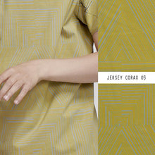 Corax in yellow cotton jersey knit fabric