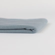 Monument Gray 2x1 ribbing cotton knit fabric