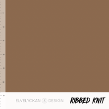 Nutmeg RIBBED knit cotton fabric elvelyckan design