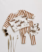 Vertical in Toffee organic cotton jersey knit fabric elvelyckan fall22