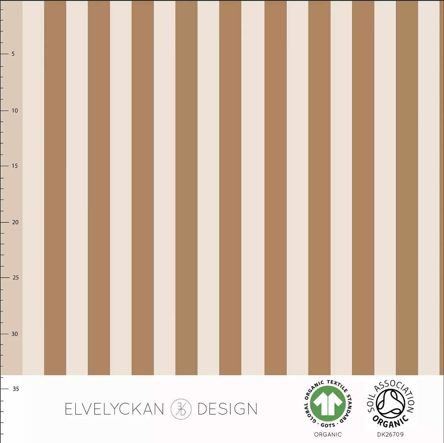 Vertical in Toffee organic cotton jersey knit fabric elvelyckan fall22