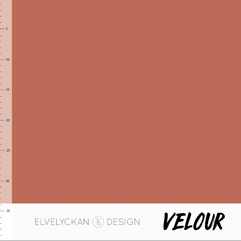 Rust velour elvelyckan design