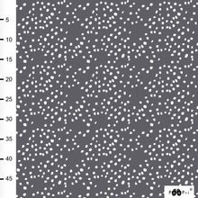 Spotty in dark gray organic cotton jersey knit fabric