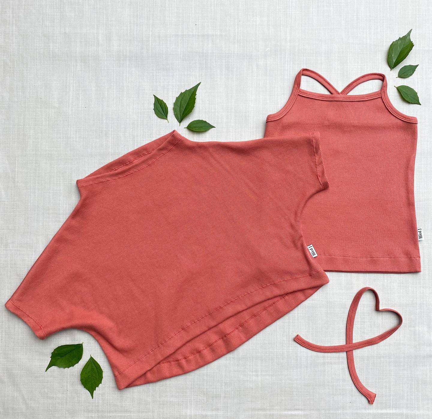 Light Marsala Ribbed Jersey Knit Tygdrommar