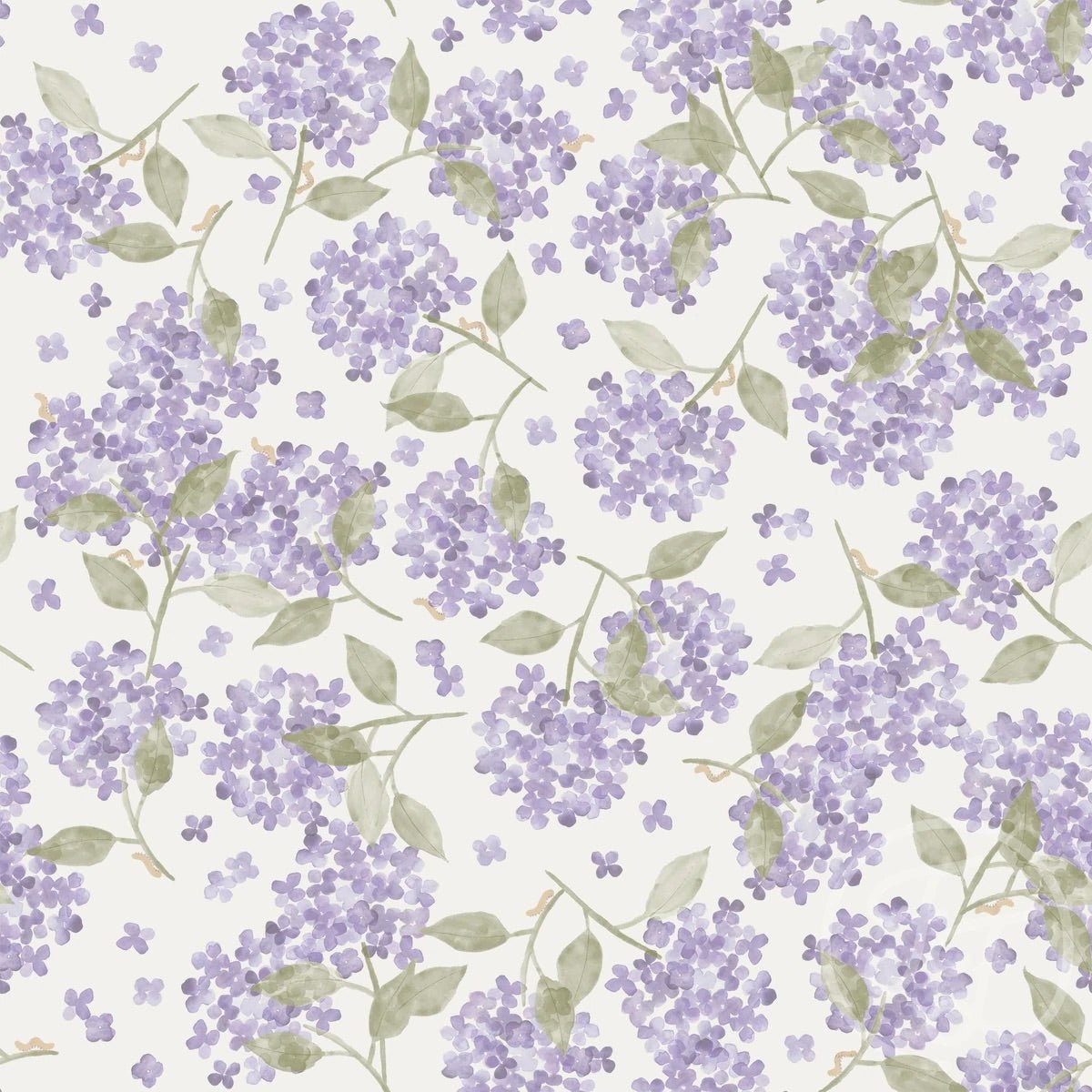 Hortensia Lavender cotton jersey knit fabric